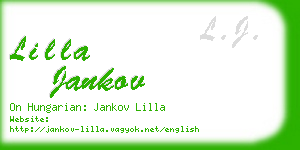 lilla jankov business card